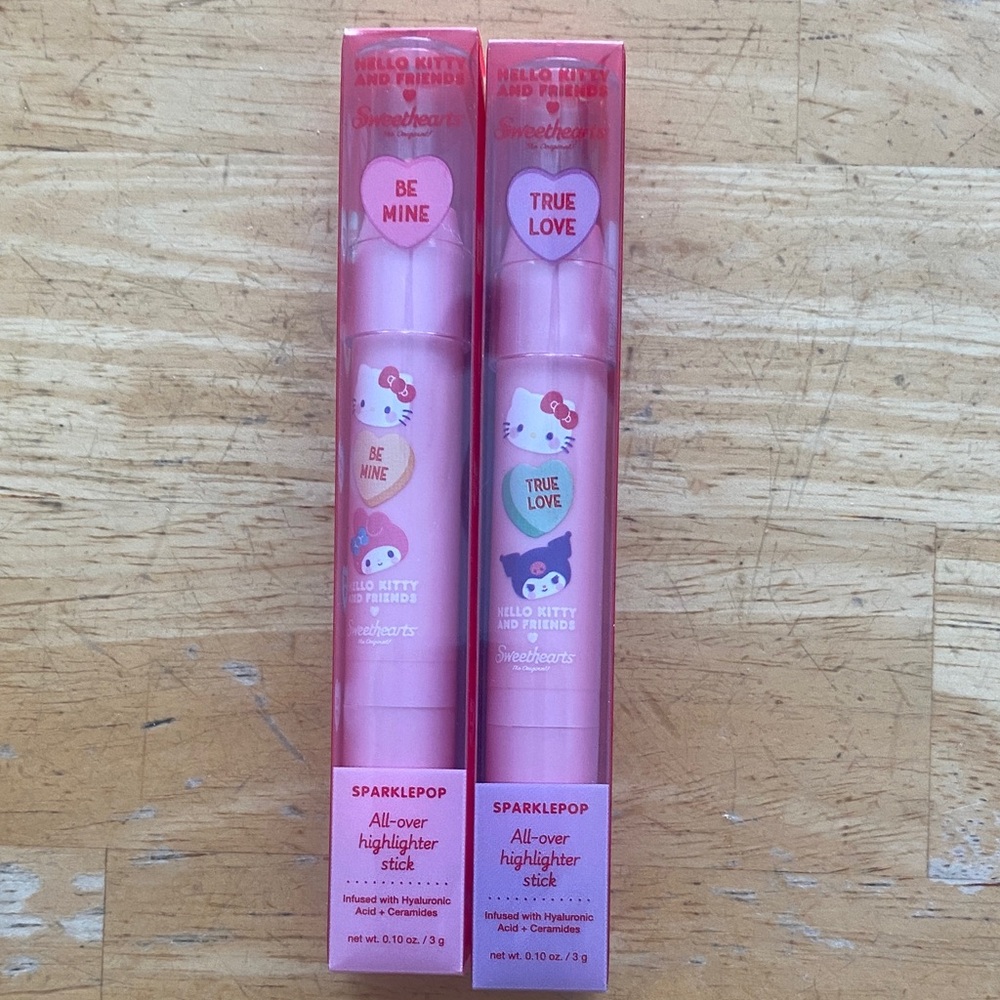 Hello Kitty Pink SparklePop All-Over Highlighter Duo. Set of 2 NWT
